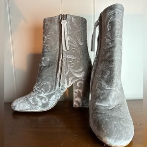 Velvet Embossed Rebecca Minkoff Bryce Ankle Bootie
